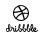 dribbble, paypal icon