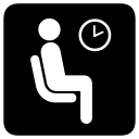 room, waiting svg vector icon