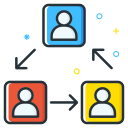 employee, job, rotation, seeker, unemployee, work svg vector icon