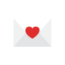 letter, love svg vector icon