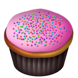 pink,cupcake icon