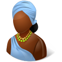 african, female icon