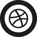 dribbble svg vector icon
