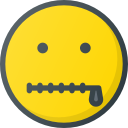 emoji, emote, emot, emot, zipped svg vector icon