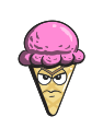 cartoon, cone, cream, emoji, ice svg vector icon