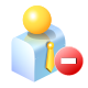 remove, user icon
