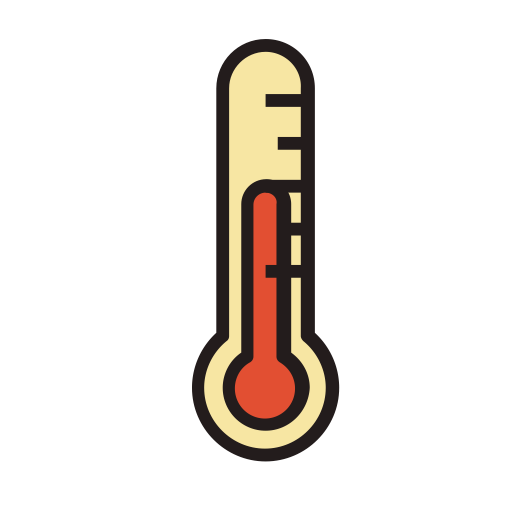 Thermometer svg vector icon