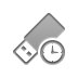 pen,drive,clock icon