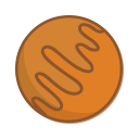 planet, pluto, space svg vector icon