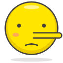 face, lying svg vector icon