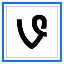 logo, media, social, vine svg vector icon
