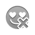 smiley,love,cross icon