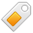 tag, yellow icon