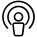 media, network, person, social svg vector icon