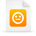 document, file, orange, paper icon