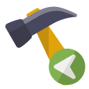 hammer,left icon
