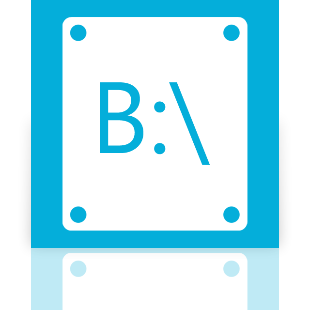 b, mirror icon