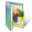 folder, shield, windows icon