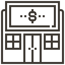 asset, commerce, loan, money, pawnshop, shop, store svg vector icon