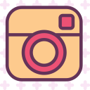 brand, instagram, logo, network, social svg vector icon