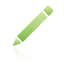 green, pencil icon