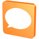 about, balloon, baloon, bubble, chat, comment, comments, forum, help, hint, knob, mandarin, mandarine, orange, pin, snap, speech, tack, talk, tangerine icon