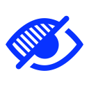 closed, eye, hidden, invisible, private, unwatch svg vector icon