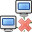 delete, network icon
