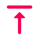 google, google sheets, microsoft excel, sheets, vertical align top svg vector icon