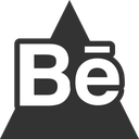 behance, media, social, triangle icon
