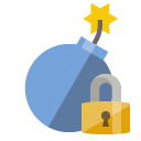 bomb,lock icon