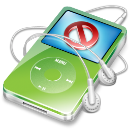ipod,video,green,no,disconnect,close,cancel,stop icon