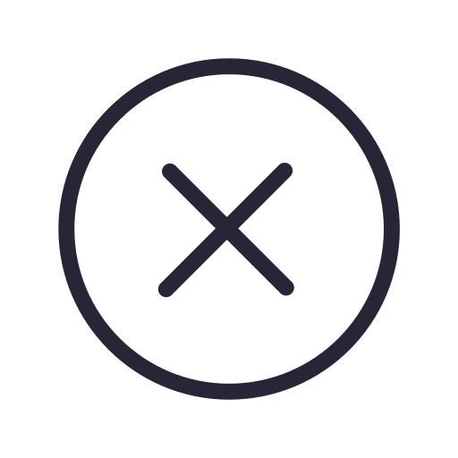 Cancel svg vector icon