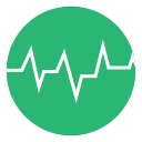 beat, green, heart, heart beat, heartbeat svg vector icon