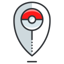 game, go, location, play, pokemon svg vector icon