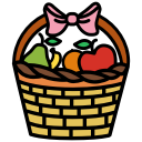 basket, food, fruit, garden, harvest, natural svg vector icon