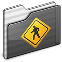 public,folder,black icon