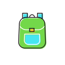 bag, school svg vector icon