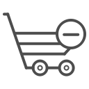 cart, remove, remove cart, remove cart , shopping cart, shopping cart svg vector icon