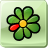 centralized, icq, instant, logo, media, messaging, messenger, service, social, social media, square icon