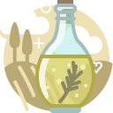 bottle, cooking, ingredients, oil, olive, tuscany, yumminky svg vector icon