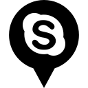 logo, media, skype, social svg vector icon