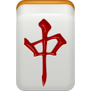 chun, dragon, mahjong icon