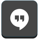 google, hangouts, media, message, messenger, notification, social svg vector icon