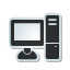 computer, sticker icon