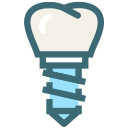 dental, dental implant, dental treatment, dentist, dentistry, root canal, tooth svg vector icon