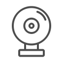 cam, web, web cam, web cam , web cam line svg vector icon