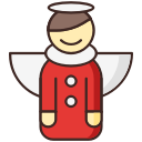 angel, blessing, christian, christmas, holy svg vector icon