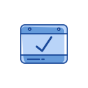 calendar, check, correct, date svg vector icon
