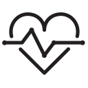 disease, graph, heart, medical, medicine svg vector icon